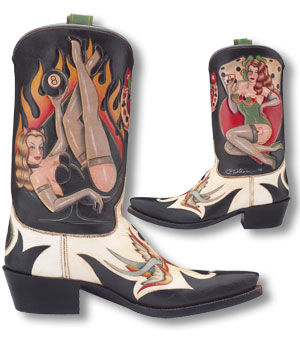 Pinup Cowboy Boots